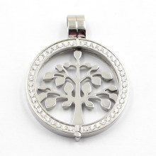 Новый дизайн Сторона открыта медальон с Древом жизни монета ожерелье